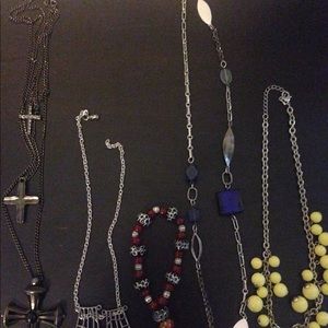 Necklace jewelry bundle + one handmade bracelet!